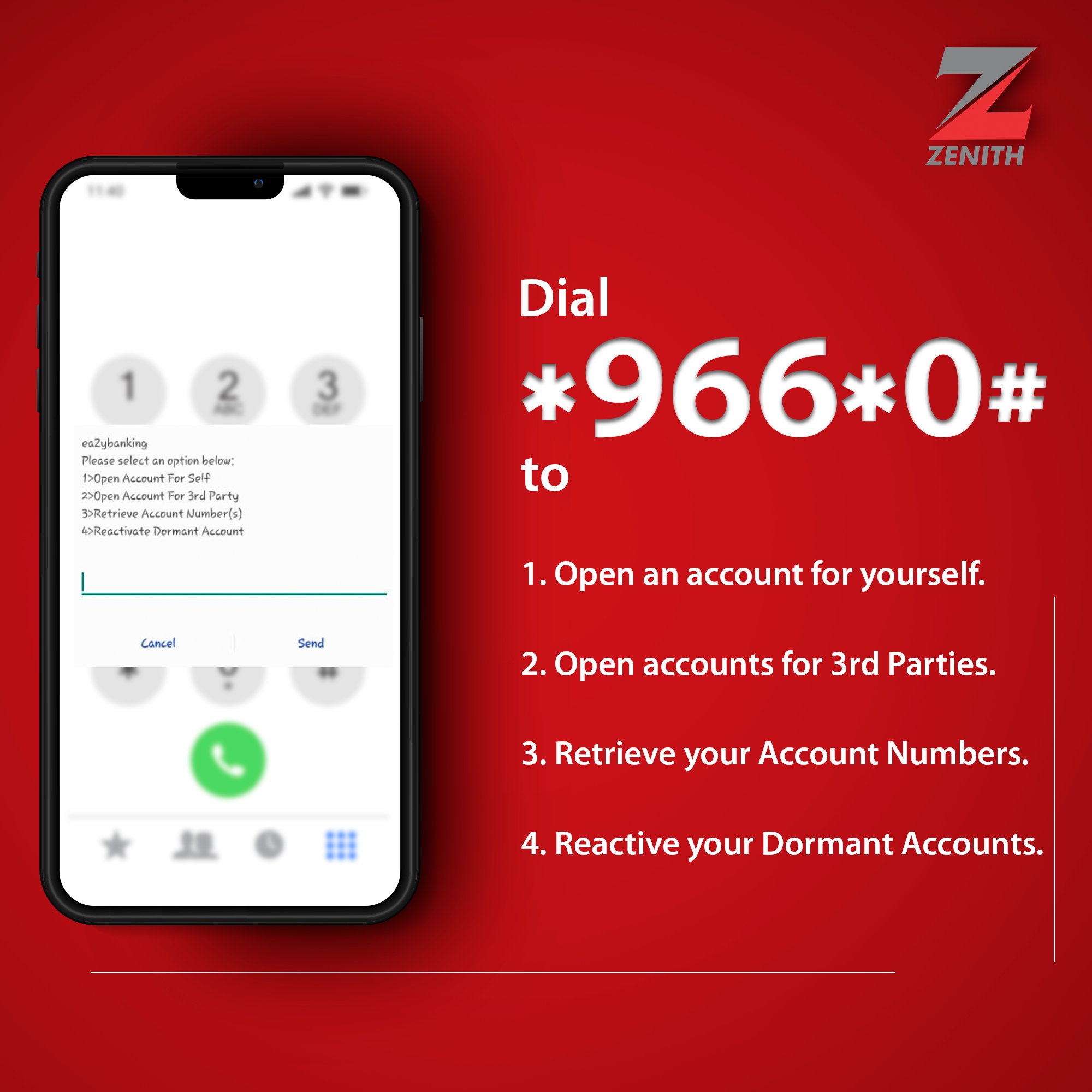 Zenith bank wallet code sale