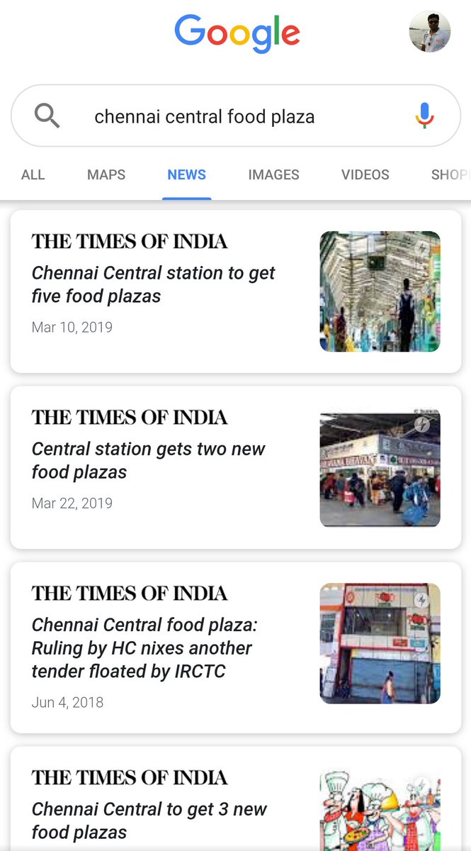 shekhar7's tweet photo. @railway_users @GMSRailway @DrmChennai @DirectorMas @PiyushGoyal Chennai Central has pathetic food service. The issue has been dragging on for long. Despite being on of the biggest stations, passenger amenities/proper food courts have been neglected for long. 

Just see the reports here... Some mighty invisible force... https://t.co/xHu9lbqZBT