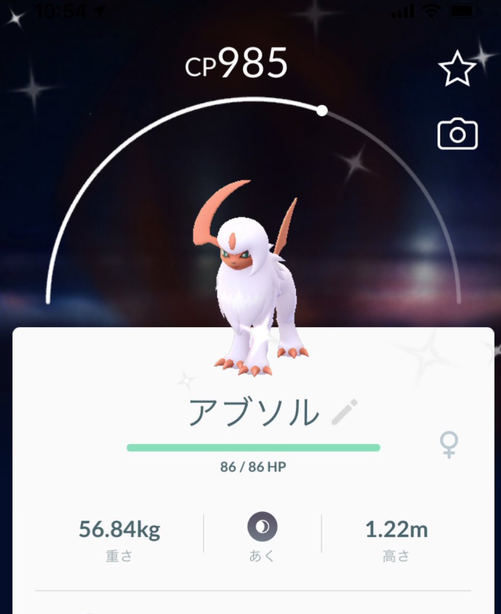 Pokegoa Twitterissa アブソル色違い1 アブソル 色違い Pokemongo ポケモンgo 大親友のフレンドさんに交換していただきました ありがとうございました ところで ここ数日全く色違いが出ません このまま年越しか 笑