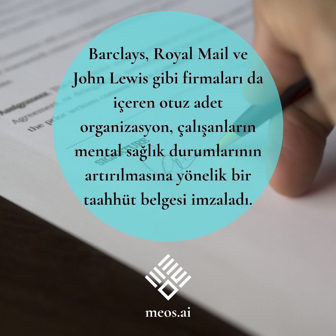 -Ashleigh Webber "Thirty leading companies sign up to mental health commitment"

Yazının tamamı için;
bit.ly/2tbg8XM