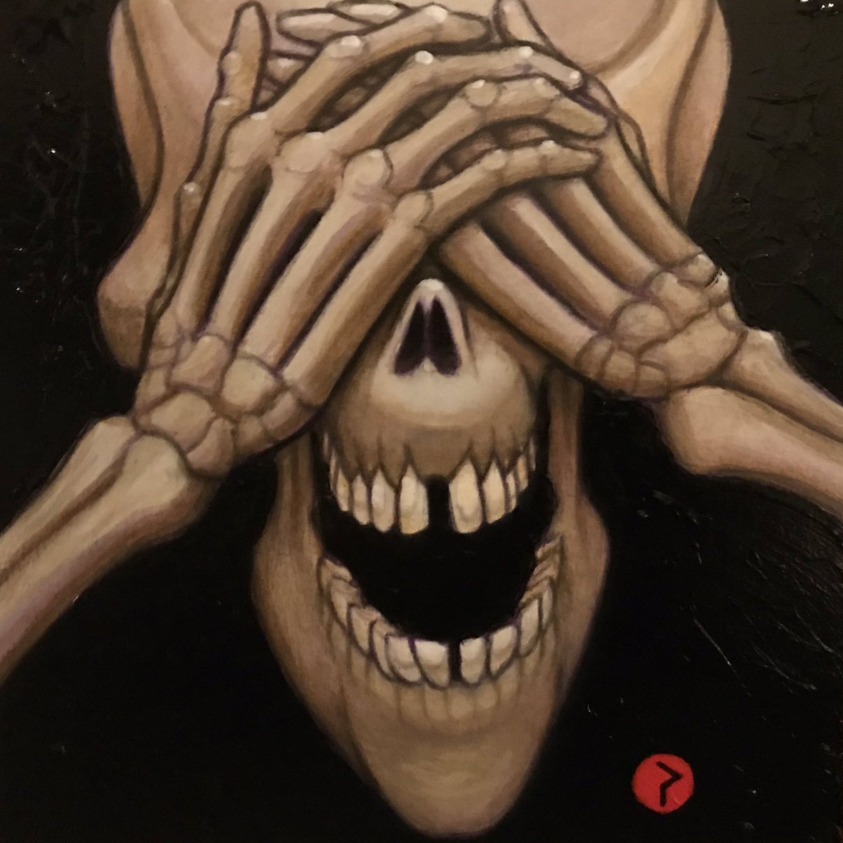 RedSkyStudioAZ's tweet photo. Evil series paintings by Philip J Felix #skulls #SkullNBones #arte #Artist #artistsontwitter #paintings #sold #gallery #homedecor #decor #skeletons #bones #artwork #2dart #acrylicpainting #artistdrop #artwork https://t.co/zijNcEohgT