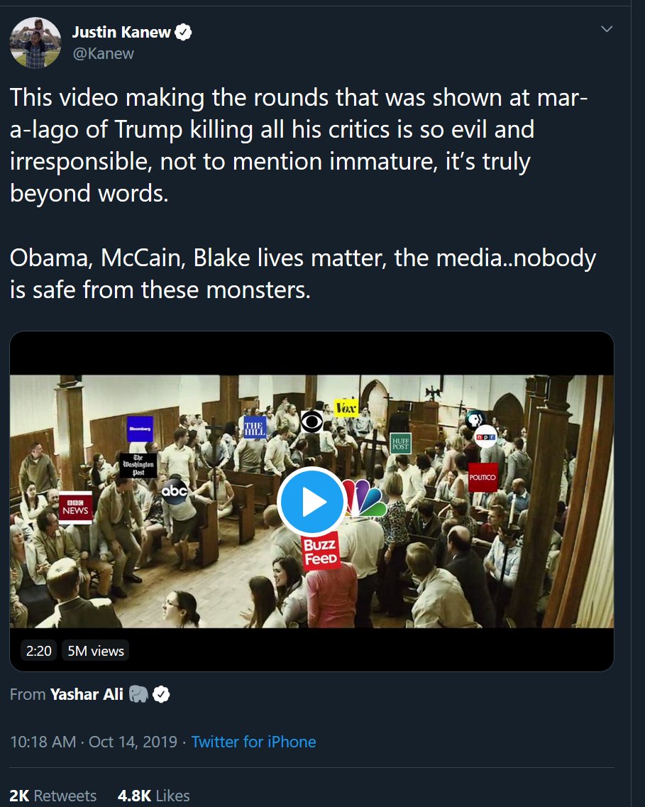 PinkPurpleBlu12's tweet photo. #OneVoice1 #Resisters Remember this DESPICABLE video played at Trump Doral Miami? Don Jr, Sarah Huckabee and DeSantis were all speakers at that event?
This is how #TrumPutinMOB normalize extreme evil against #RuleOfLaw, U.S. officials and ordinary Americans
⚖️😡✊#LockThemUp!! https://t.co/eJOSDXt9aP