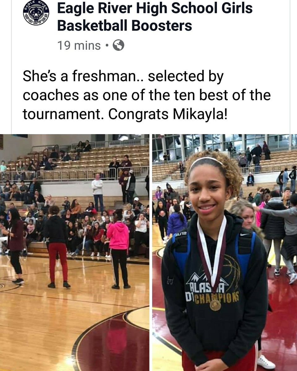 kmya1980's tweet photo. Only the BEGINNING!!!!!. Way to go babygirl @mikaylagj5 we are supper proud of you.
#classof2023 #Studentathlete #ballislife🏀
#ketchikanalaska #2019ClarkCochraneXmasClassic #itsnotasprintitsamarathon #MilitarybroughtUstoAlaska #armybrat #armychild #eagleriverhighschool https://t.co/bp7VdYcYTZ