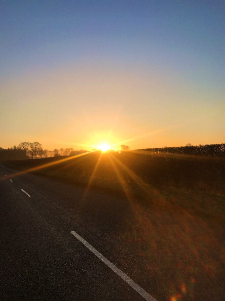 Last day of festive 500 for me-rode out to the sunrise. Not seen that for a while