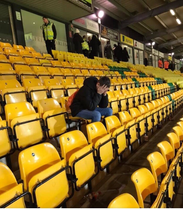 kelly_cornish's tweet photo. Luke - last seen at Carrow road STILL wondering why that wasn’t a goal &amp; what VAR is all about 🤔😂😂 @BBCNorfolk @NorwichCityFC https://t.co/5hHdLhmOMa