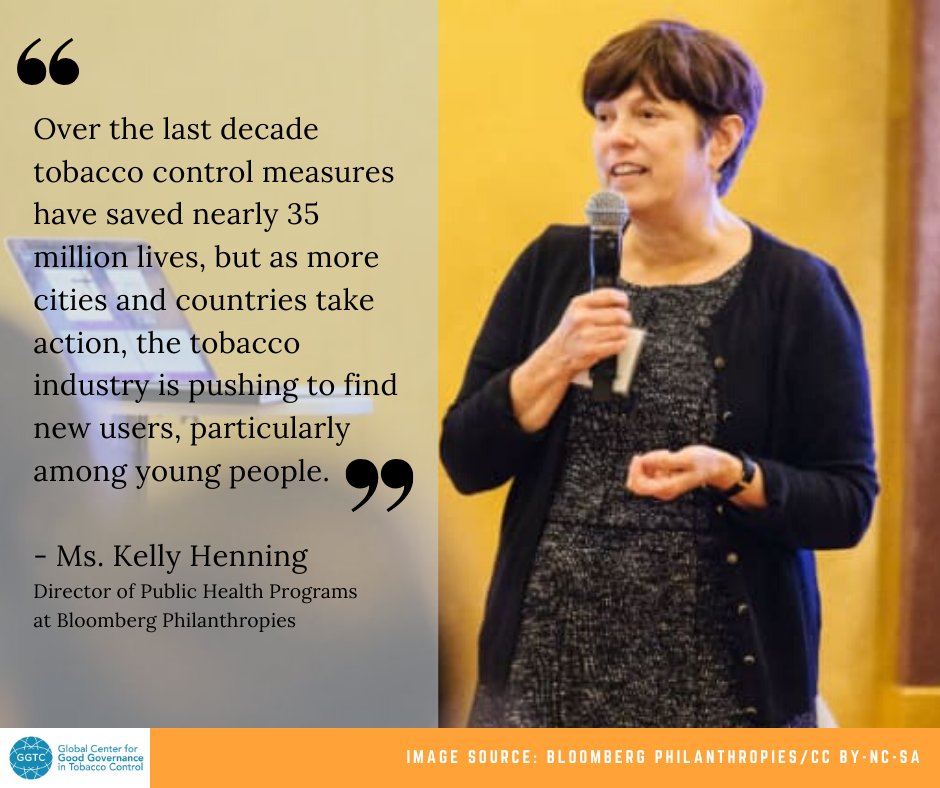TheGGTC's tweet image. Ms. Kelly Henning on the tobacco industry's move to entice the youth into tobacco use. Read more: bit.ly/37ZwSkF

#TheGGTC #tobaccoindustry #UNTobaccoControl #StopIndustryInterference