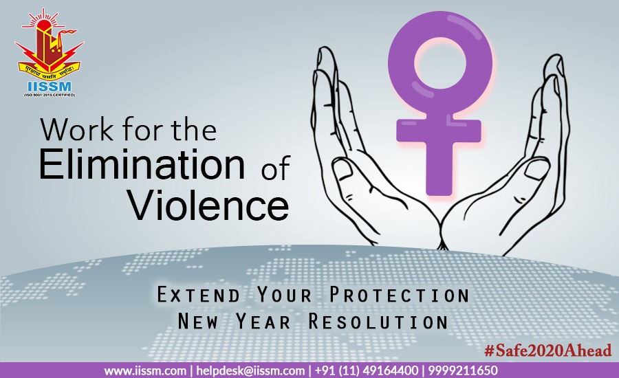 IISSMDelhi's tweet photo. Extend your protection this New Year towards women and make a resolution to eliminate violence from our planet. IISSM wishes a safe new year to everyone.
#Safe2020Ahead #SafeYear #NewYear #HappyNewYear https://t.co/2RHeJZzh49