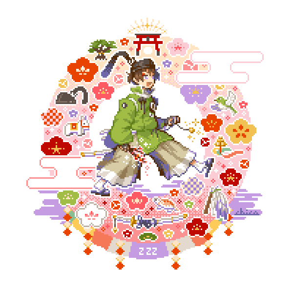 「#2019年自分が選ぶ今年の4枚
大太刀宴会&ゆったり青江派がお気に入り? 」|chicoのイラスト