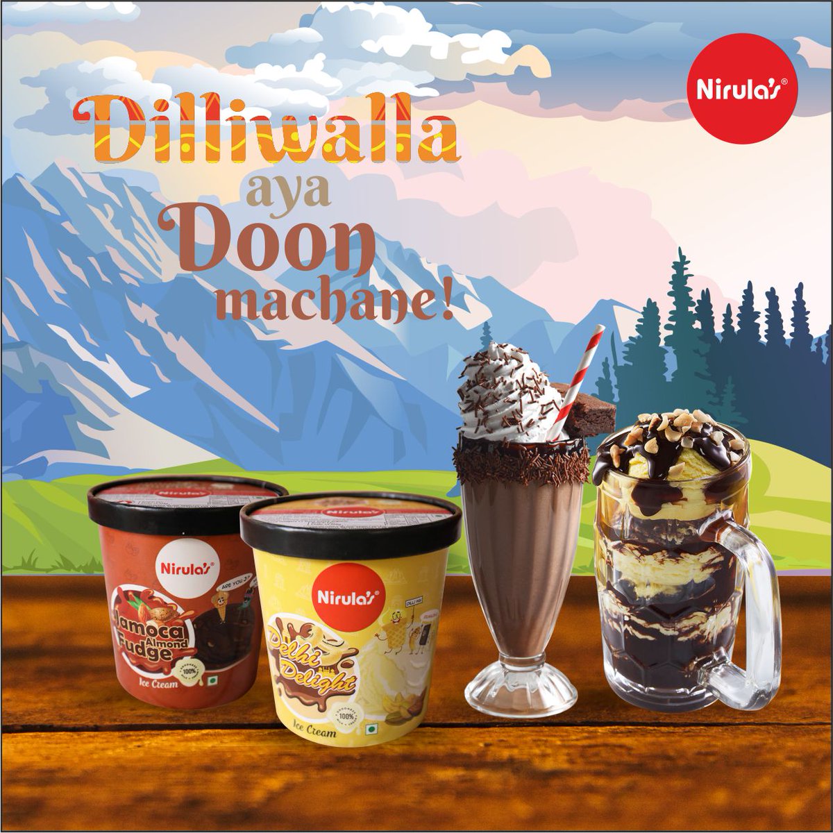 officialnirulas's tweet photo. Delhi’s original #icecream parlour now serving happiness in Dehradun! Walk in and join the party at Pacific Mall, #Dehradun.

#hotchocolatefudge #Nirulas #thickshakes #sundaes #foodtalkindia #foodgram #winter #dehradunfoodbloggers #instafood #foodporn #foodgasm #dehradunfoodie https://t.co/nbR3EKtwRX