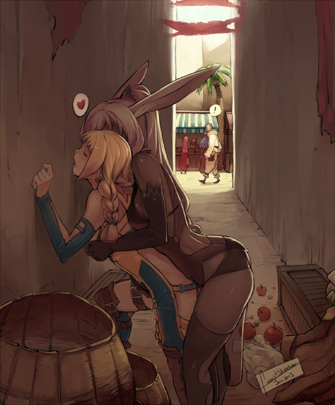 PuccaBunnyTribe's tweet photo. "Hehe, oh goddesses you're so tight! My tribe is going to absolutely love you" 

🐰Luppa the bunny girl Rouge
🐰Sent from her Tribe to gather supplies and extra breeding slaves
🐰Dark Kinks ahead including potential bad ends
🐰Will make your character a "member" of the tribe https://t.co/72HIn644XK