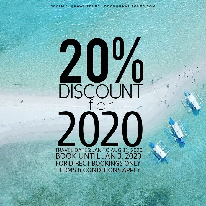 KawilTours's tweet photo. To welcome the new decade, here's an amazing deal to all travellers out there!

For details, email us at book@kawiltours.com or send us a PM! https://t.co/p1gny34BFG
