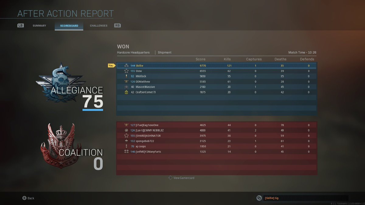 Skillie_'s tweet photo. 5th 100 bomb I’ve got and counting... top kills is 128 🙂 #ModernWafare #cod #100bomb #getoutsidekid https://t.co/eez7bJXU4S