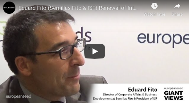 SeedWorldEU's tweet photo. Eduard Fito (Semillas Fito & ISF) talks about the Renewal of International Seed Federation’s strategic objectives, Aligning legislation on plant breeding innovation #EuropeanSeed #Videos #GiantViews https://t.co/MgwdZWCSSk https://t.co/fcnvx0VJX1