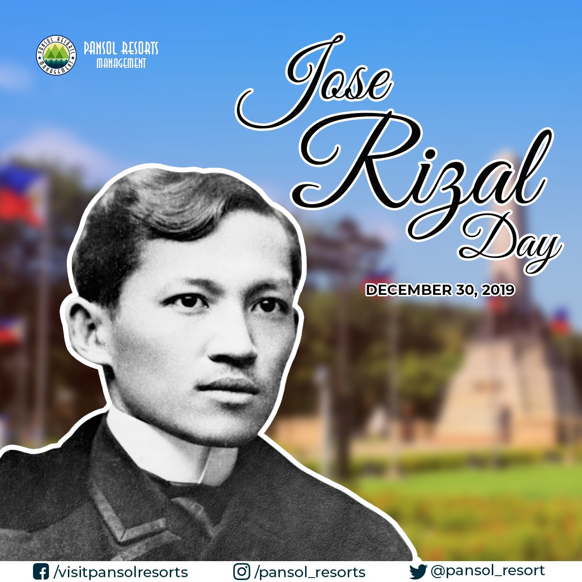 LagunaResortsPH's tweet image. “One only dies once, and if one does not die well,  a good opportunity is lost and will not present itself again.”

Let’s all take time to commemorate our National Hero, Jose Rizal’s life, works and legacy.

#REALPansolResorts #PansolResortsPH #REALHolidaysPansolResorts