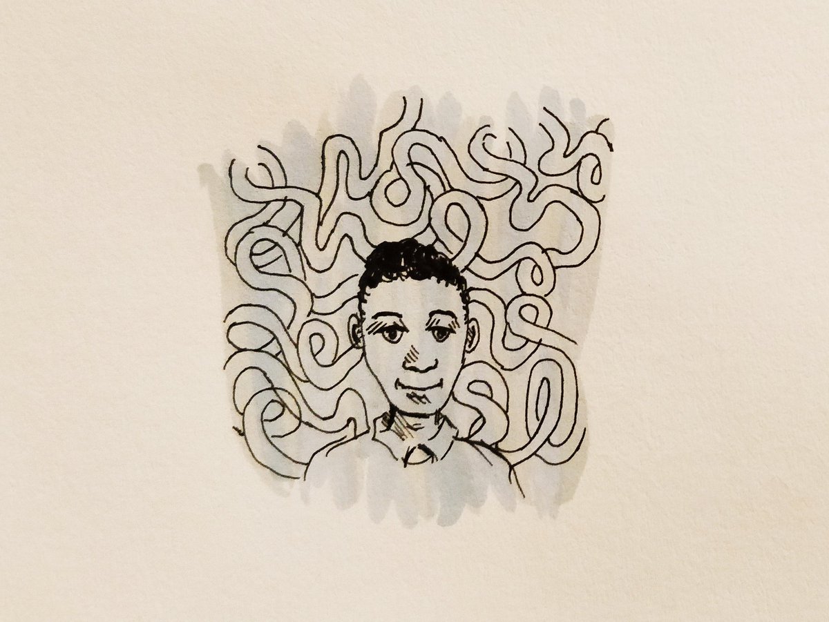 Day 22: Dr Mark Richards  @dj_kemist.Multidisciplinary physics teaching fellow  @imperialcollege. He's transitioned between academia, finance, and industry as smoothly as his DJing skills! Big supporter of underrepresented scientists and science outreach  #BHM   x  #Inktober2019