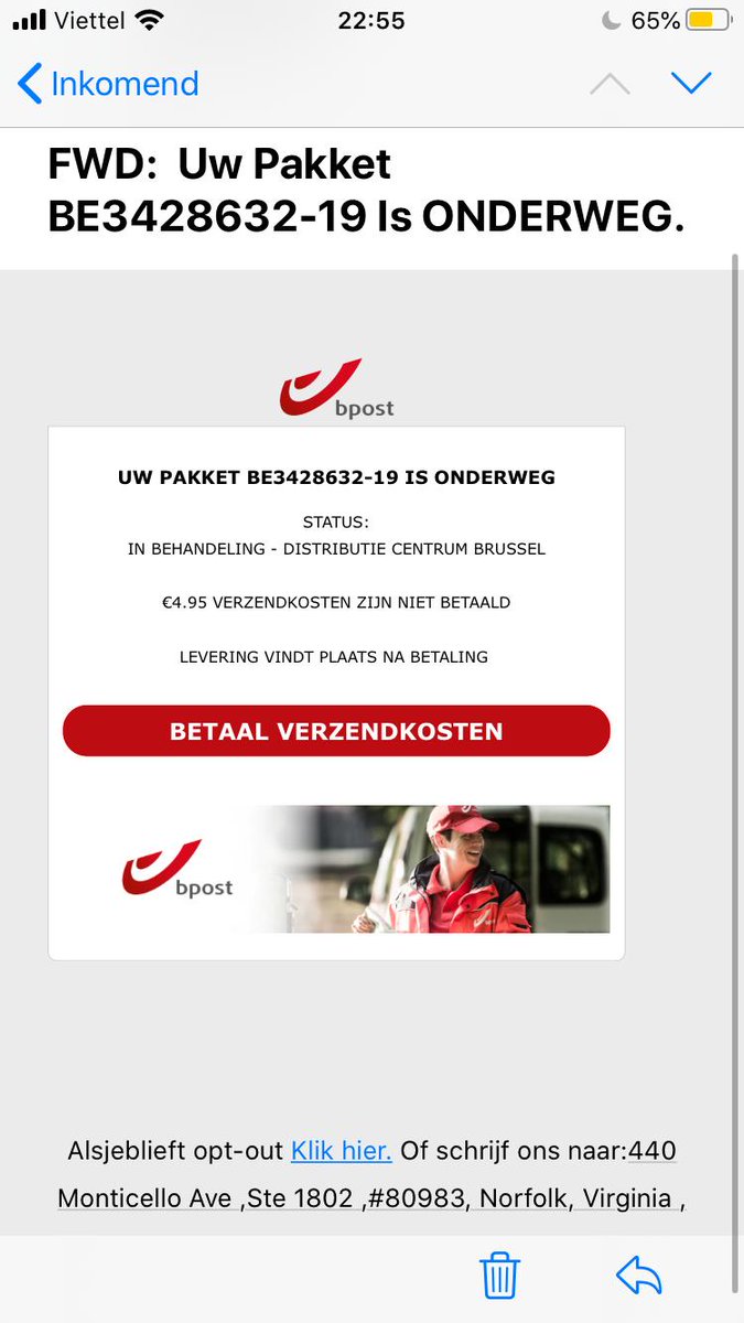 Jaspervangorp's tweet photo. @bpost_nl alsjeblieft? https://t.co/w8qKZaQ9Kx