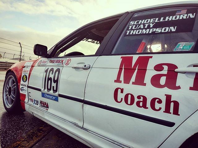 mog3618's tweet photo. Yesterday morning the #TLM #MarathonCoach #169 #E46 #BMW sitting on pit lane ready for the second 7 hour enduro of the weekend.

What a blast. We finished P8 in class in a plus 30 car group and P15 overall in a field of 85 cars. https://t.co/j3jKq0NRLu