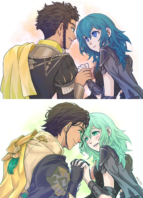 #2019年自分が選ぶ今年の4枚 #FE風花雪月 #FE3H クロレスまとめ。今年1年引き籠りアカウントにお付き合いいただき有難うございました<(_ _)> 来年もたくさん落書きします 