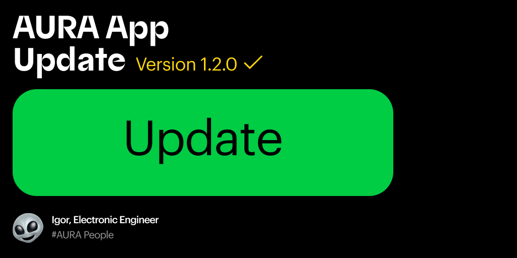 auradevices's tweet photo. Great work with AURA App has been carried. You need to update your app to try new functions. #AURADevices #AURAapp #technology #innovation https://t.co/nFIaFoR5tp