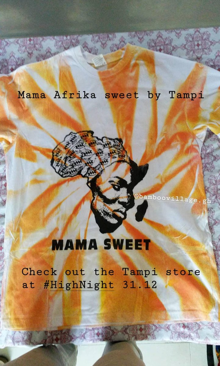 Abibikwantuo1's tweet photo. Bamboo Village will launch the Tampi Wear tomorrow at #HighNight. Pass by the Tampi store tomorrow to check out some shirts 🤘🏿
#newyearseve #decemberinghana #YearOftheReturn #abibikwantuo https://t.co/SRCaff6sHf