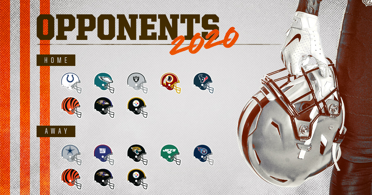 Browns's tweet photo. Our 2020 opponents are set.

📰 » https://t.co/sdVuOdOgz6 https://t.co/YIxvYa8pLM