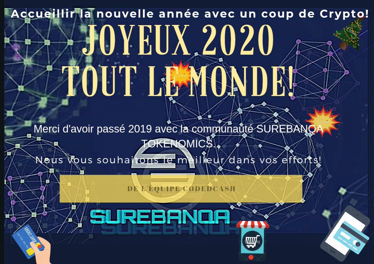 lagueu's tweet photo. #happynewyear2020 #Be_your_own_bank #FinancialInclusion #Sharingeconomic #Tokenization #FinTech #CODEDBANK #CodedCash #STRIVE #UTRA #DID #DeFi #SurePAY #SureSWAP #SureDID #SUREBANQA #BIVEXCHAIN #ZEPASS #FEX #BNQA https://t.co/zrLrx95lBw