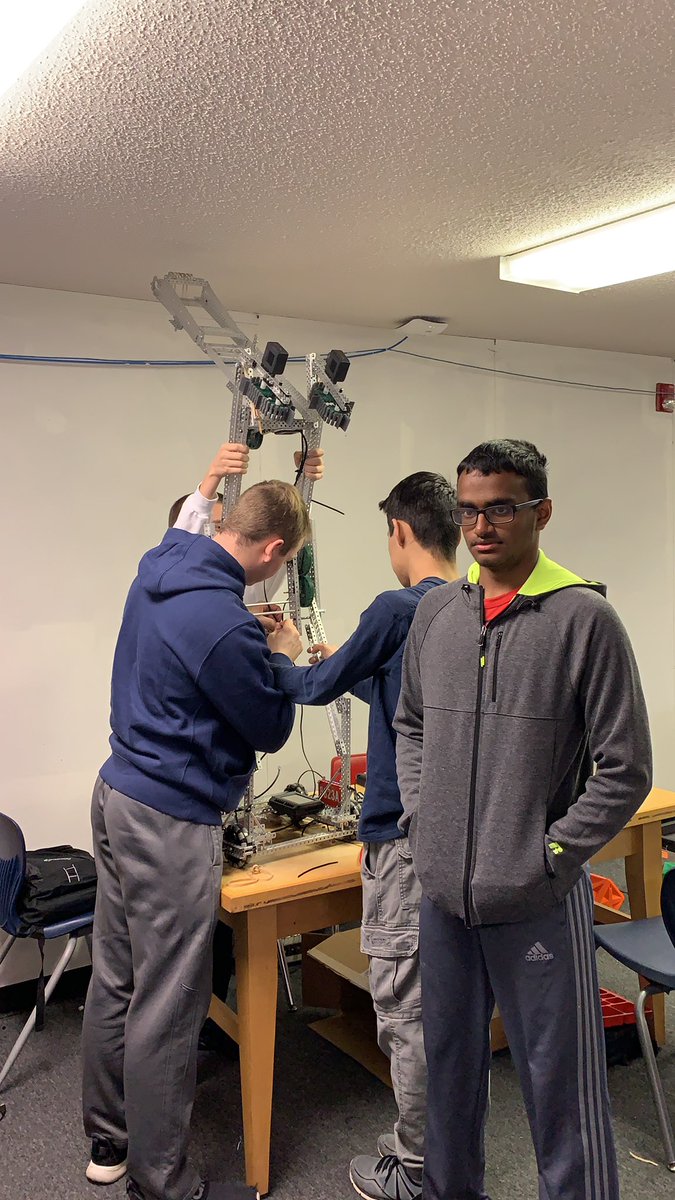 Hard day of work on the robot