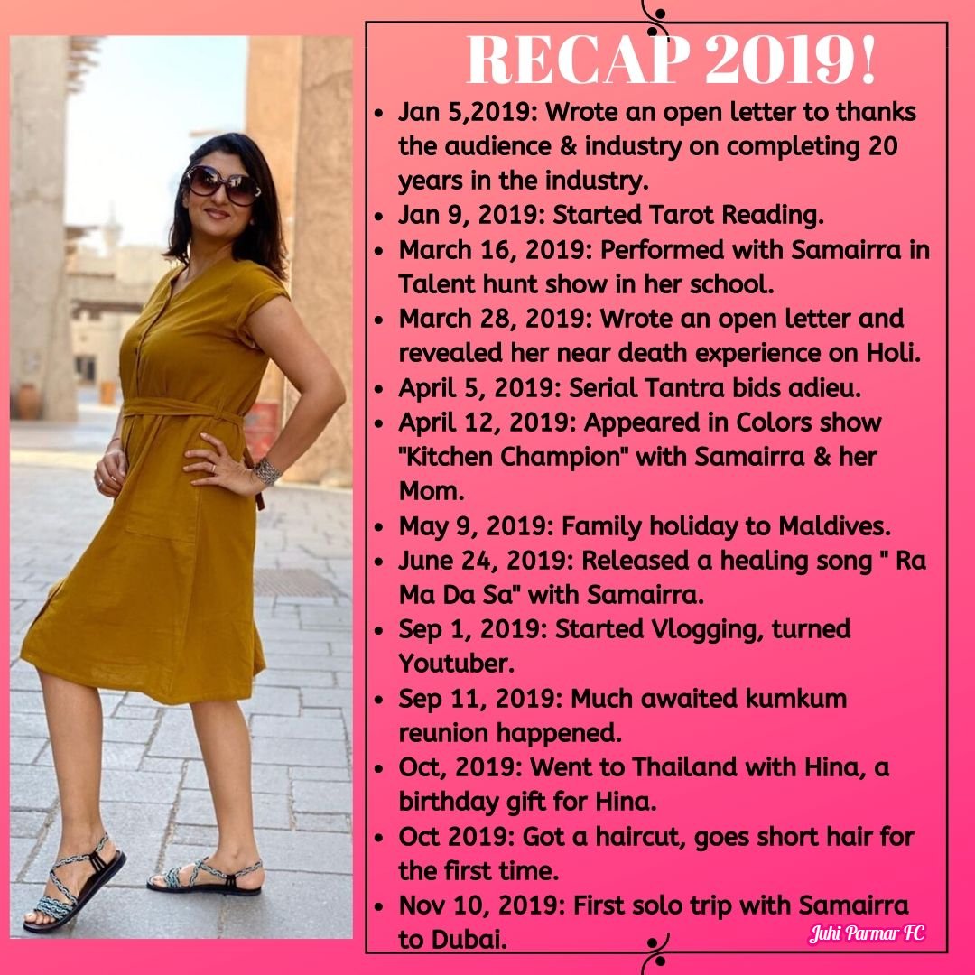 JuhiParmarFC's tweet photo. A recap of 2019!!!⁣
.⁣
.⁣
@iamjuhiparmar #JuhiParmar #2019Recap #BestWishesForNewYear https://t.co/Vpk5B3DMfa