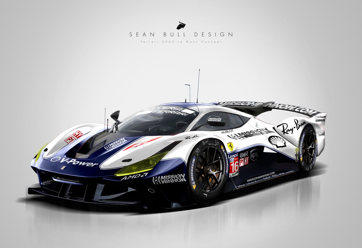 Sean Bull Design - Ferrari Cavallino Rampante Camo Livery: Le Mans Hypercar  Concept