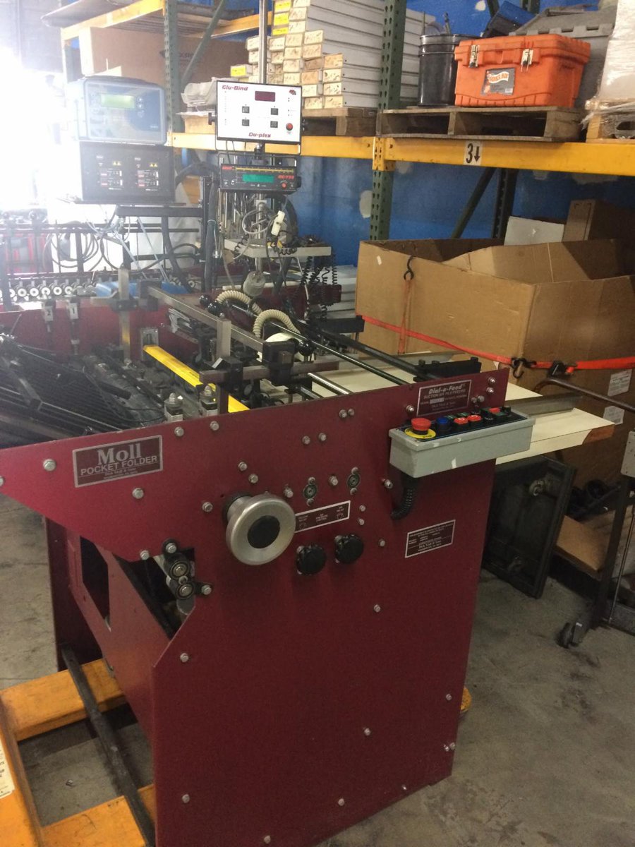 JASGraphicsInc's tweet image. #Moll #Pocketfolder with #Nordson glue system now available 1-317-730-1705 conta.cc/2u5L7VF