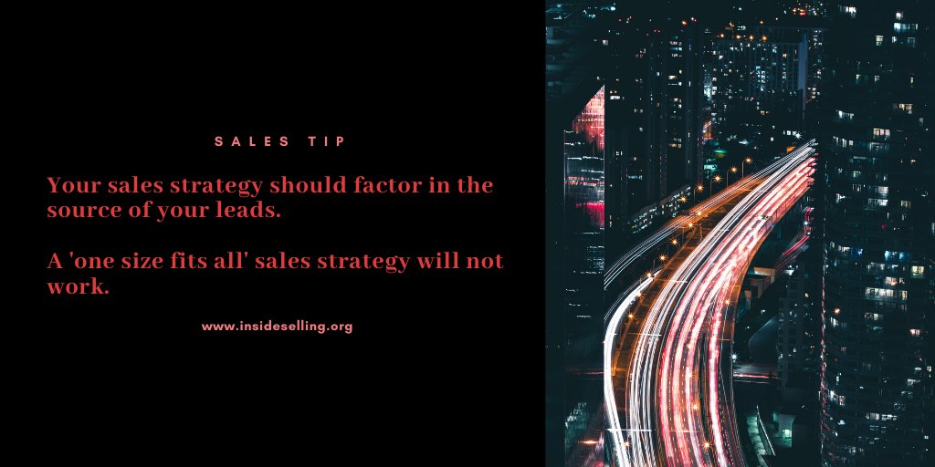 insideselling's tweet photo. Does your sales strategy also change based on where you got your leads from? #salestips #stratergy https://t.co/hVyLxbX5oH