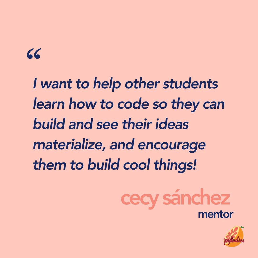 PyLadiesRGV's tweet photo. ✨MENTOR HIGHLIGHT✨

Meet one of our Django Girls Mission mentors, Cecy Sánchez! 🌸 Cecy recently graduated with her Bachelors in Computer Science with a minor in Graphic Design and is interested in investigating the role and effects of technology in society 👩🏽‍💻🎉✨ #pyladiesrgv https://t.co/LUb0DU5X5P