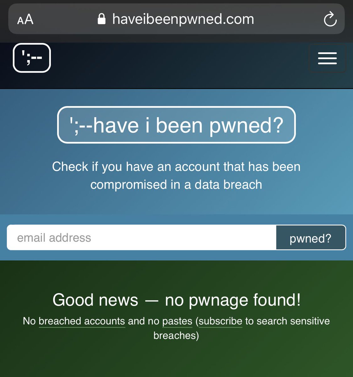 justaskruth's tweet photo. Last life &amp; business hack for 2019!  Check your email addresses to see if they’ve been compromised in a data breach by entering them on this website.  If breached, change your password and add 2 factor authentication.  #JustAskRuth Happy New Year! 🎉🤞 https://t.co/idukom1ELM