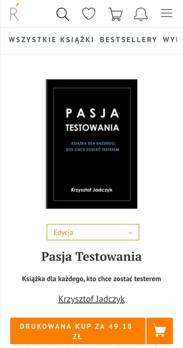 JadczykBugfree's tweet image. &quot;Pasja Testowania&quot; w wersji drukowanej już na Ridero

ridero.eu/pl/books/pasja…

Więcej o książce bugfreeblog.com/ksiazka/