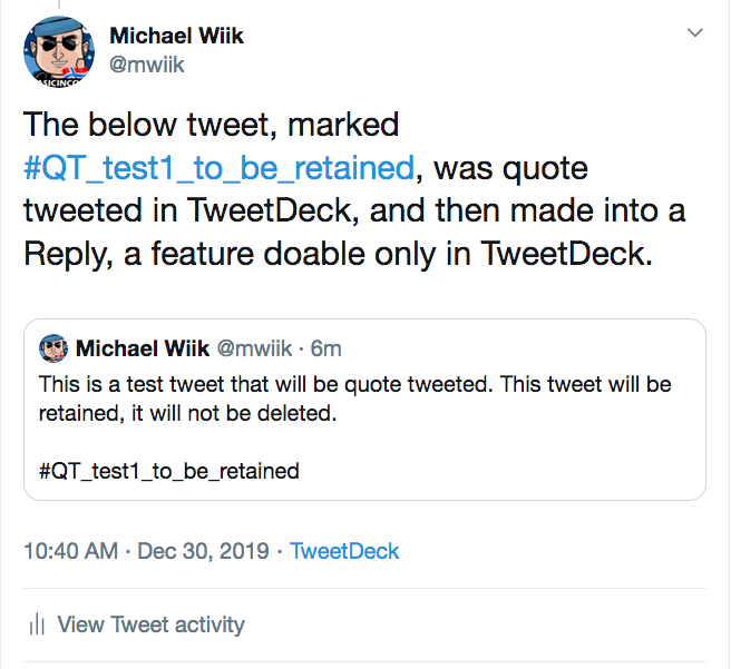 A Thread Written By Mwiik An Exploration On Quote Tweeting