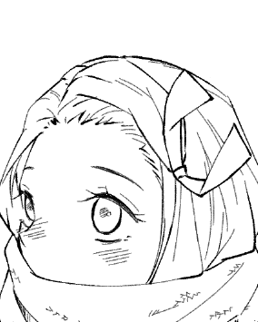 ねずこちゃん線画 