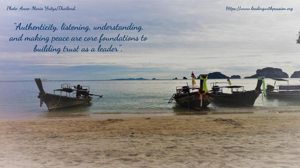 LeadingWPassion's tweet photo. "Authenticity, listening, understanding and making PEACE are core foundations to building trust as a leader". https://t.co/aQUxHqpPCR
#leadingwithpassion https://t.co/noqxT30NJN
