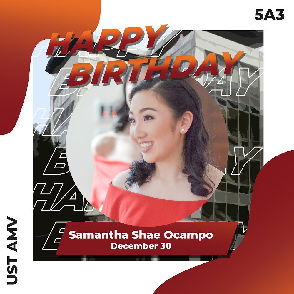 5A3_AMV's tweet photo. shut up nalang kayo at batiin niyo ng happy birthday itong chinita princess ng A3 

Shēngrì kuàilè, @samanthaaocampo! 🥳🤩 https://t.co/eG4oMvzhTN
