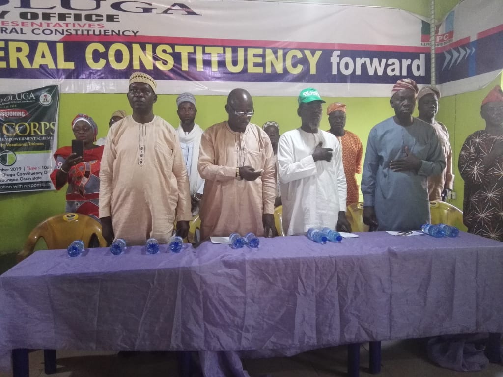 AmuniqueHelen's tweet photo. At the Official commissioning of Oluga Corps and fund disbursement to vocational Trainees.
#oluga
#Taiwoolugacorps
#osun. https://t.co/XObLeYGKdj