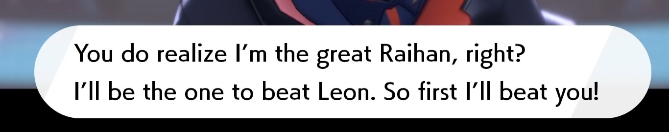 Hkm これは英語版で オレさま や キバナさま を言えない代わりに自分のことを The Mighty Raihan The Great Raihan と自称するバナです Hkm これは英語版で オレさま や キバナさま を言えない代わりに自分のことを The Mighty Raihan The Great Raihan と自称するバナです