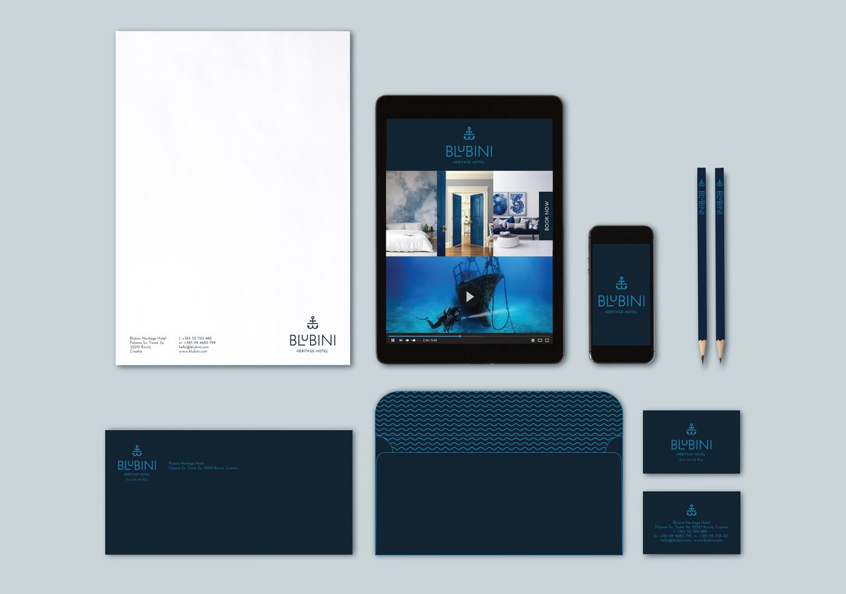 [BRANDING] Blubini Heritage Hotel novi je u nizu rovinjskih hotela za koji smo kreirali brand strategiju, ime, slogan i vizualni identitet. Zaronite u dubine s nama i otkrijte što se krije u Blubini Hotelu #branding #naming #visualidentity bit.ly/2F6XbZ2