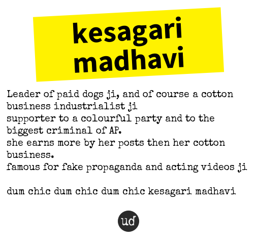 @charanr725 kesagari madhavi: Leader of paid dogs ji, and of course... kesagari-madhavi.urbanup.com/14577372