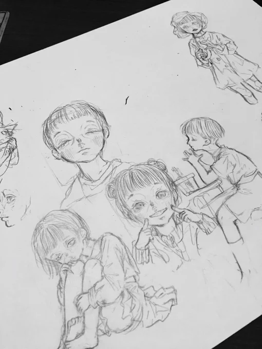 新しい絵柄を模索中 