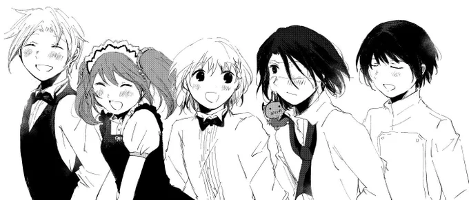 #今年の4枚 このあたりが気に入ってます!クリスタと出会った年で、白黒描くのが楽しかったから白黒多め! 