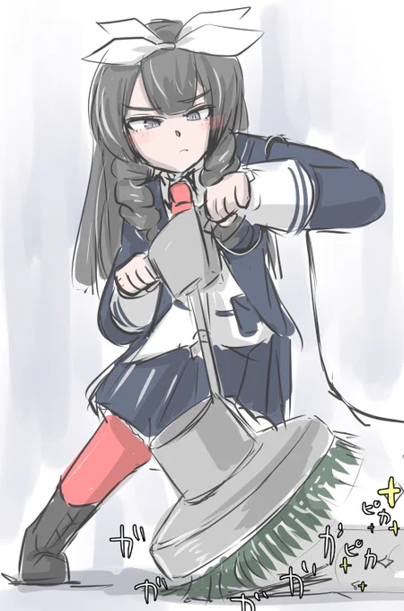 これはポリッシャーをかける64式自ちゃんです 