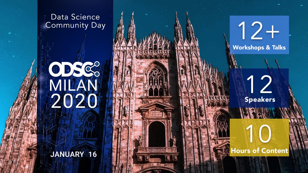 Learn about the latest #datascience topics, tools, and platforms in a city rich in not only history, but also in innovation and industry. Don't miss a full day event in #MicrosoftHouse odsc.com/milan #machinelearning #ODSC
