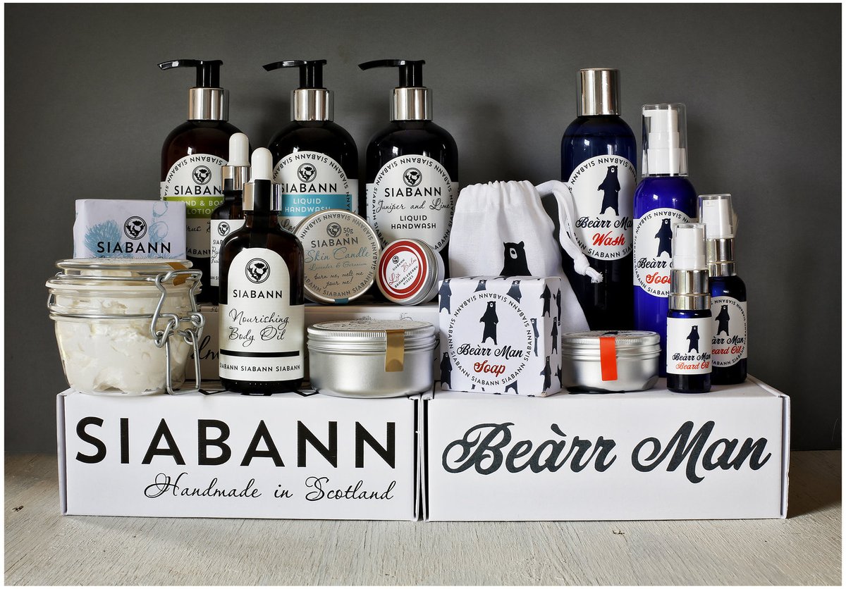 ScotTradeFair's tweet photo. Our #exhibitoroftheweek is @Siabann with their fantastic range of skincare, toiletries, diffusers and candles all made in Scotland near the Ochil Hills. Must see on Stand E42 #scottradefair https://t.co/hSeV8rpLyY