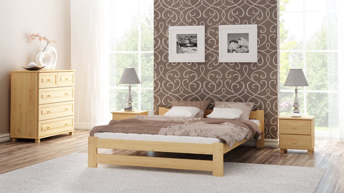 ✔ AP04 bed is available in light pine variant or can be covered with dark walnut colour stain. Which typo of furniture do you like more? Dark or light wood? ebay.co.uk/str/ecowoodfur…

#doublebed #bedframe #pinewood #walnut #furniture #interiordesign #darkwood