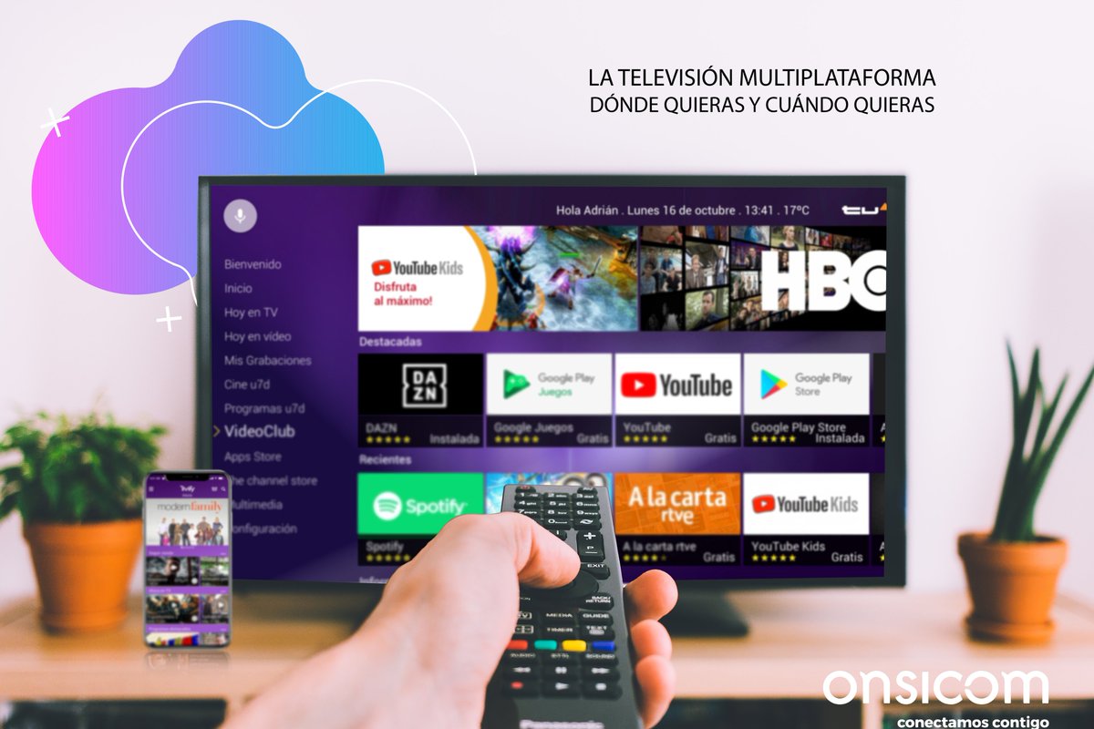 onsicom's tweet photo. Disfruta de la mejor experiencia de contenidos en tu televisión, móvil, PC o tablet dónde quieras y cuándo quieras 🤗🤗 Infórmate en el 955314040📞
#Onsicom #televisión #multiplataforma #dondequieras #cuandoquieras https://t.co/gg8HkMkWlG