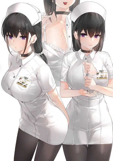 今年描いたナースさんの中で気に入った四枚を選んでみました。? 